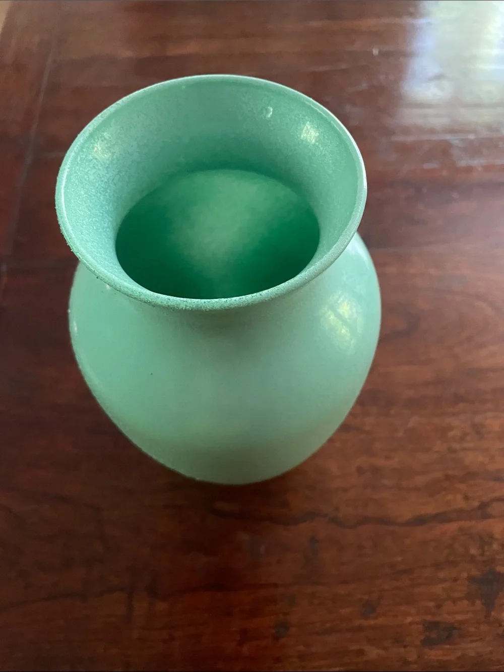 Gorgeous painted glass vase.